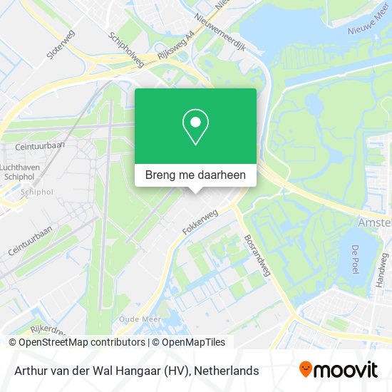 Arthur van der Wal Hangaar (HV) kaart