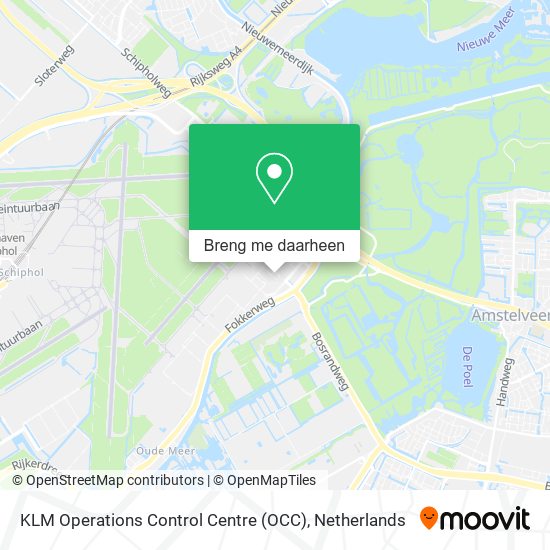 KLM Operations Control Centre (OCC) kaart