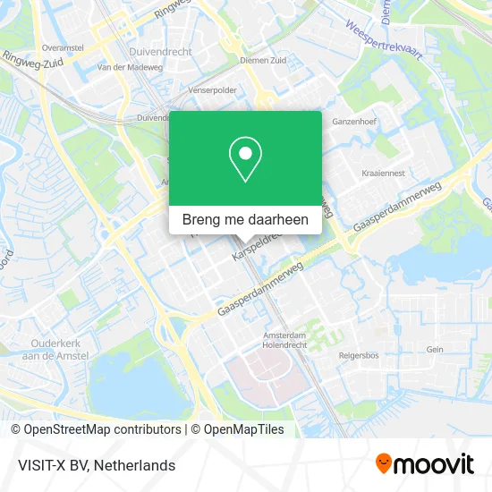 VISIT-X BV kaart