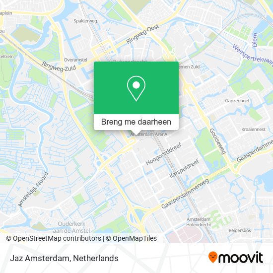 Jaz Amsterdam kaart