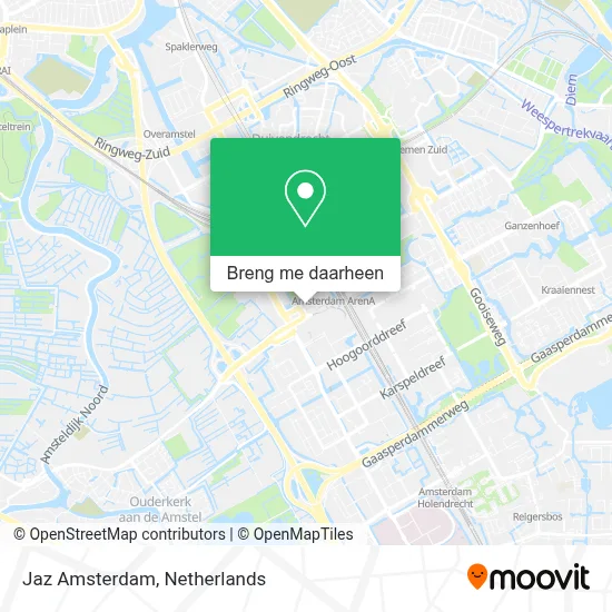 Jaz Amsterdam kaart