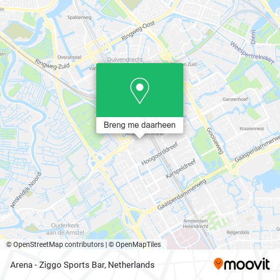 Arena - Ziggo Sports Bar kaart