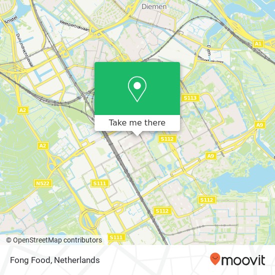 Fong Food kaart