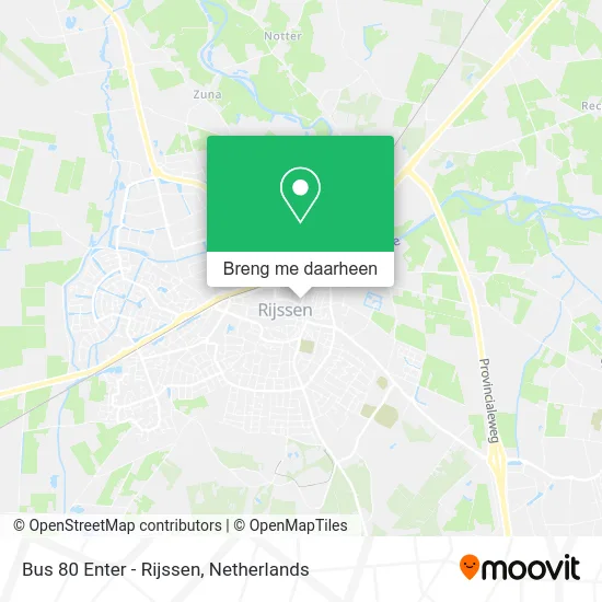 Bus 80 Enter - Rijssen kaart