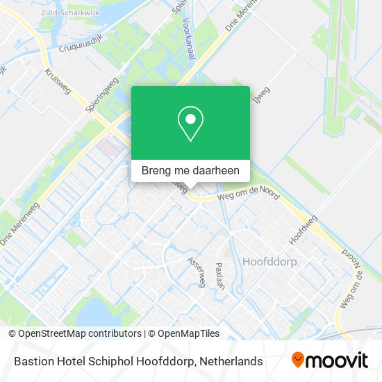 Bastion Hotel Schiphol Hoofddorp kaart