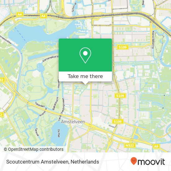 Scoutcentrum Amstelveen kaart