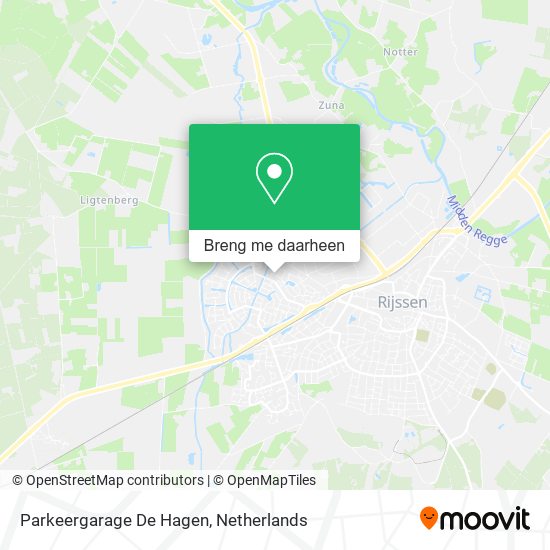 Parkeergarage De Hagen kaart