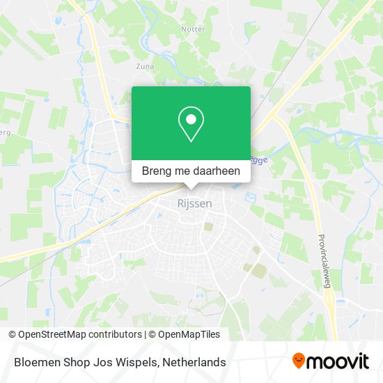 Bloemen Shop Jos Wispels kaart