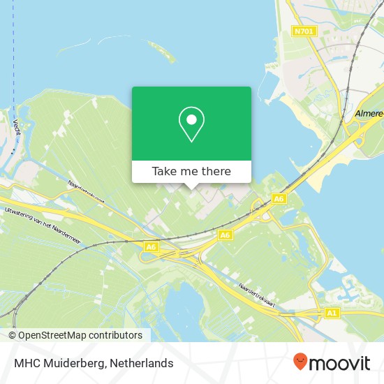 MHC Muiderberg kaart