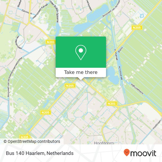 Bus 140 Haarlem kaart