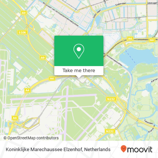 Koninklijke Marechaussee Elzenhof kaart