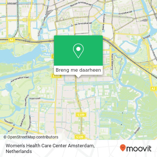 Women's Health Care Center Amsterdam kaart