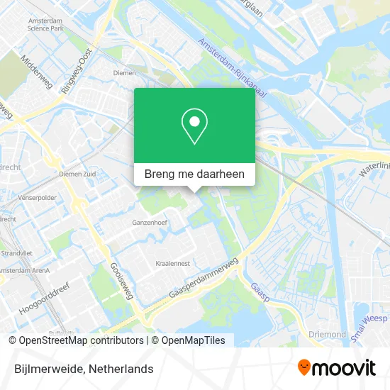 Bijlmerweide kaart