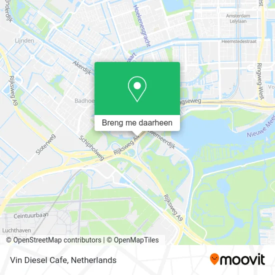 Vin Diesel Cafe kaart