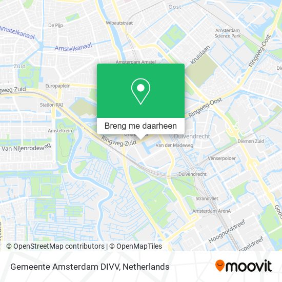 Gemeente Amsterdam DIVV kaart