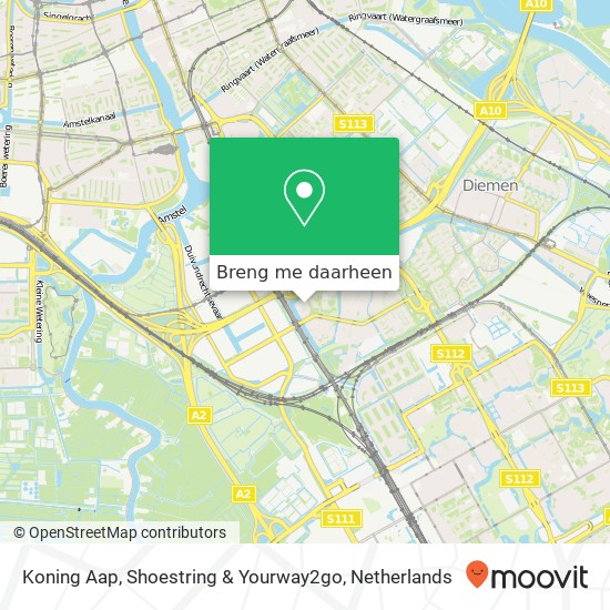 Koning Aap, Shoestring & Yourway2go kaart