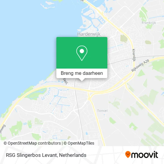RSG Slingerbos Levant kaart