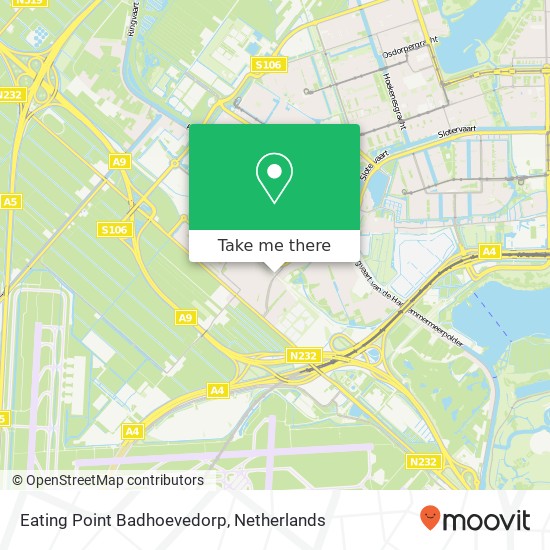 Eating Point Badhoevedorp kaart