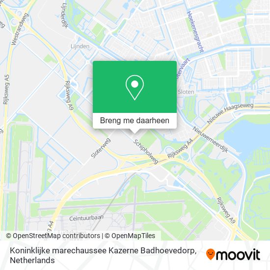 Koninklijke marechaussee Kazerne Badhoevedorp kaart