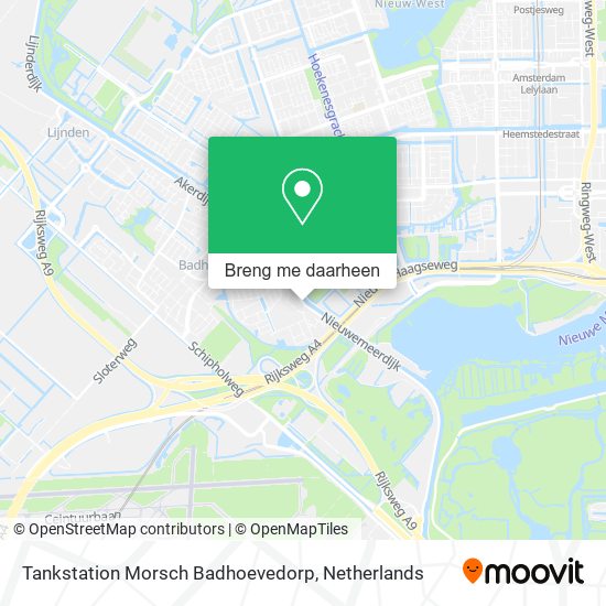 Tankstation Morsch Badhoevedorp kaart