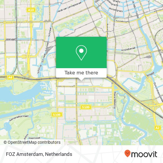FOZ Amsterdam kaart