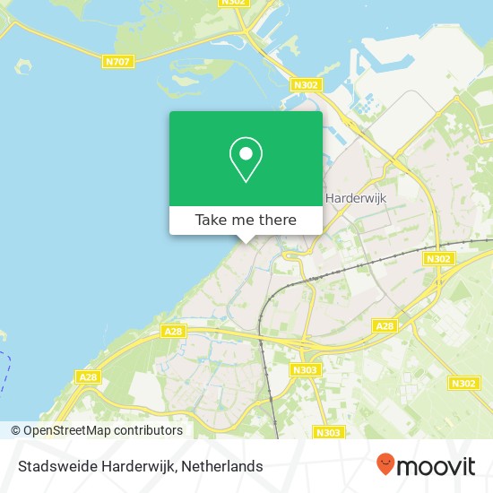 Stadsweide Harderwijk kaart