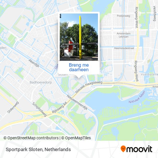 Sportpark Sloten kaart