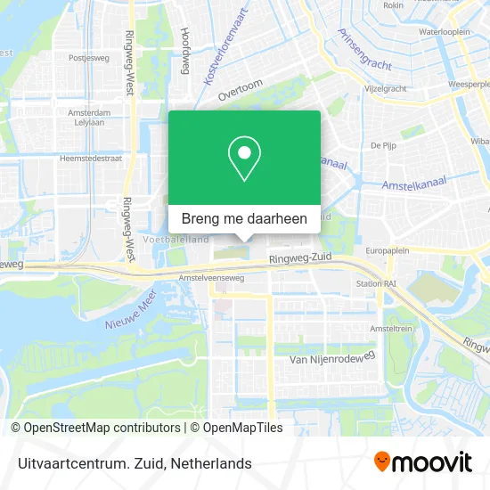 Uitvaartcentrum. Zuid kaart