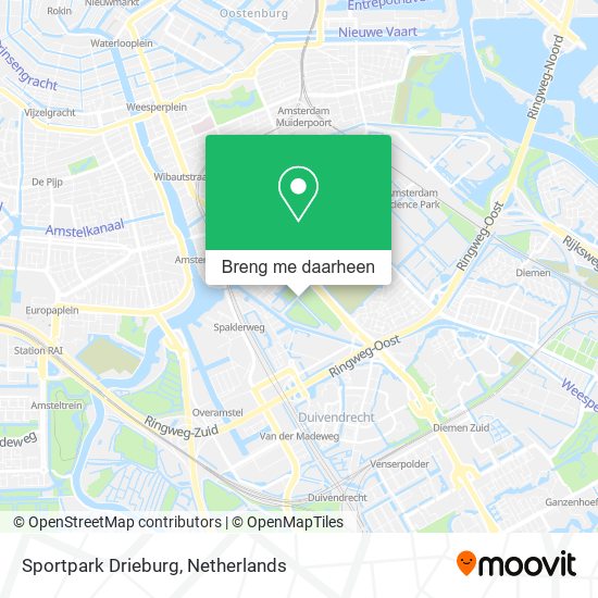 Sportpark Drieburg kaart