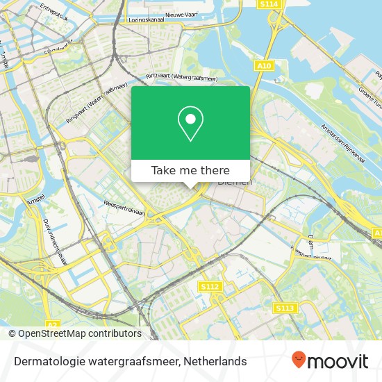 Dermatologie watergraafsmeer kaart