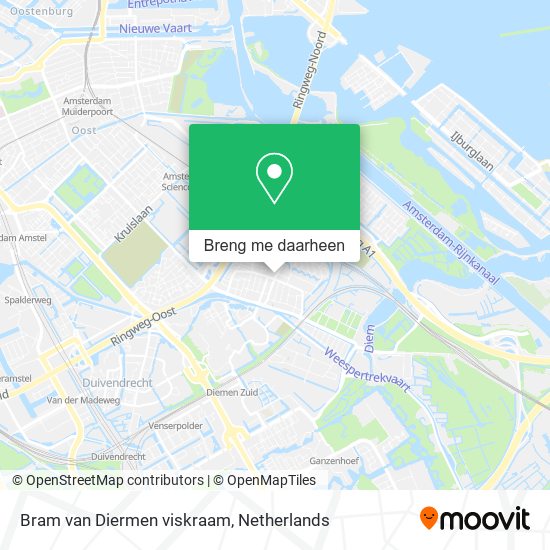 Bram van Diermen viskraam kaart