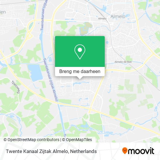 Twente Kanaal Zijtak Almelo kaart