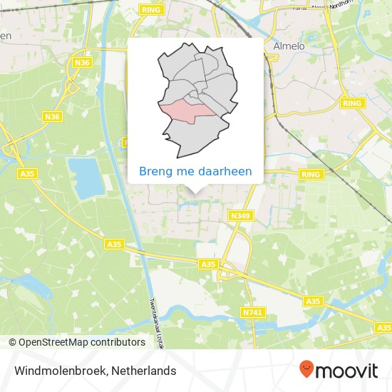 Windmolenbroek kaart