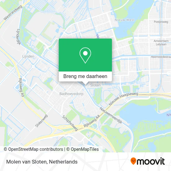 Molen van Sloten kaart