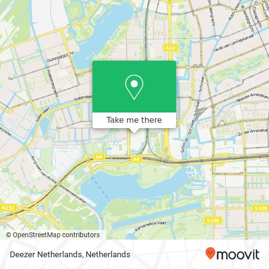 Deezer Netherlands kaart
