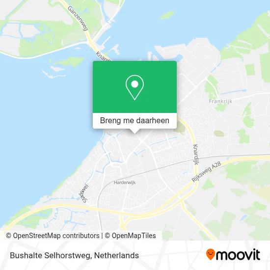 Bushalte Selhorstweg kaart