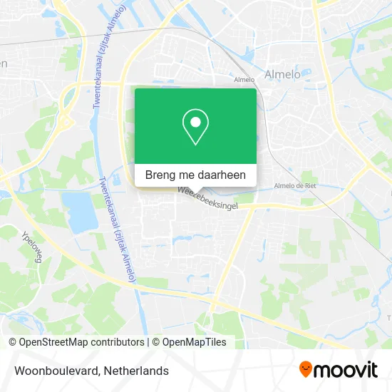 Woonboulevard kaart