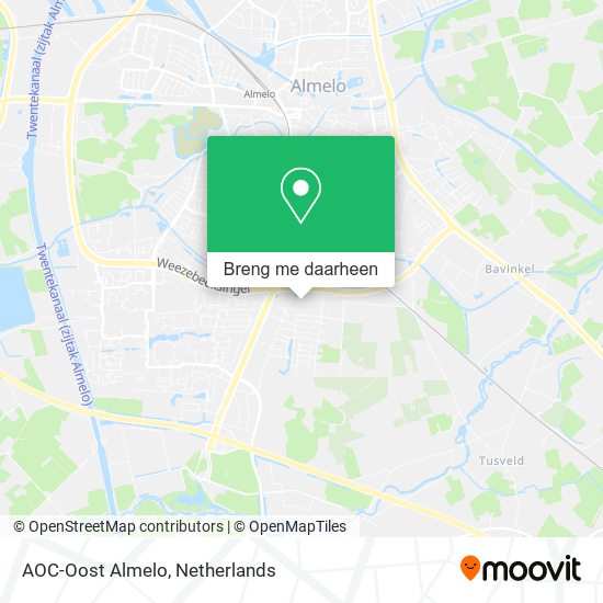 AOC-Oost Almelo kaart