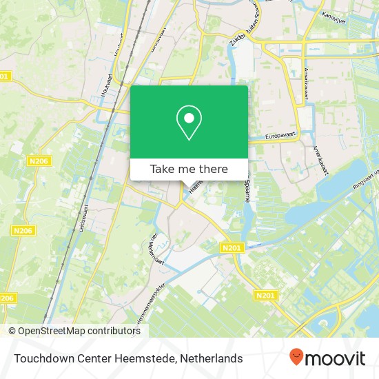 Touchdown Center Heemstede kaart