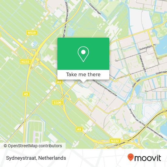 Sydneystraat kaart