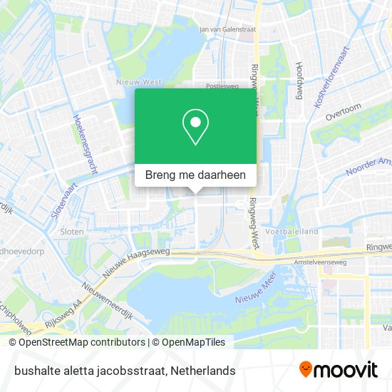 bushalte aletta jacobsstraat kaart