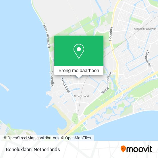 Beneluxlaan kaart