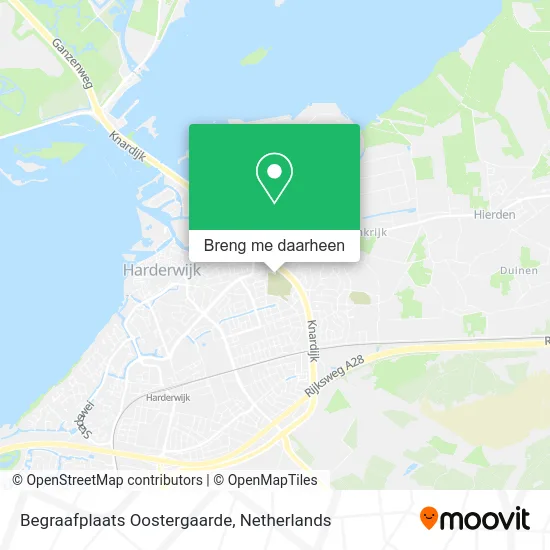 Begraafplaats Oostergaarde kaart