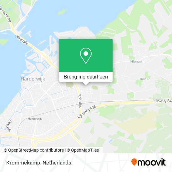 Krommekamp kaart