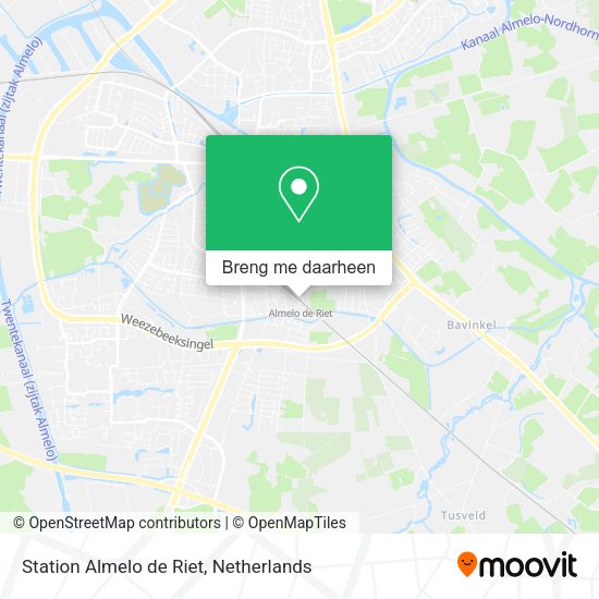 Station Almelo de Riet kaart