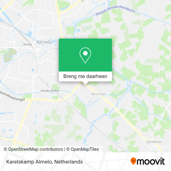 Karelskamp Almelo kaart