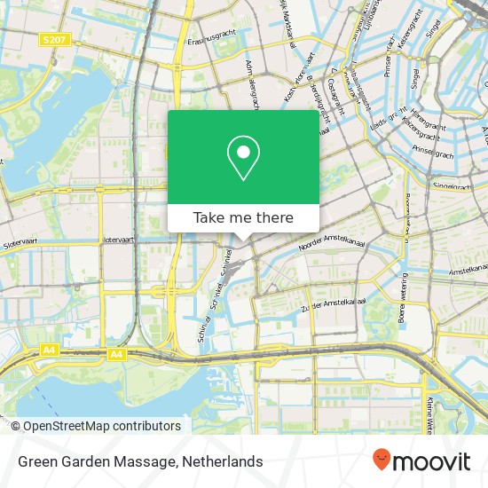 Green Garden Massage kaart
