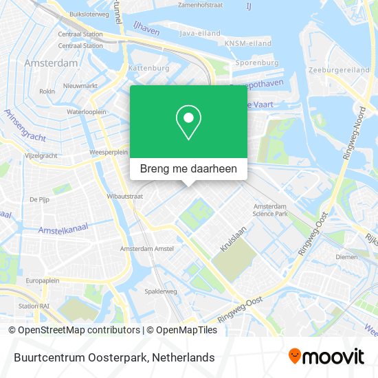 Buurtcentrum Oosterpark kaart