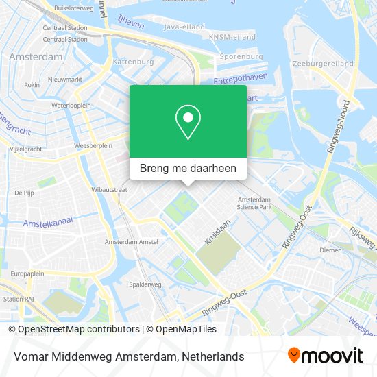 Vomar Middenweg Amsterdam kaart
