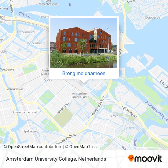 Amsterdam University College kaart